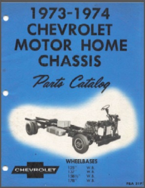 1973-1974 Chevy Motorhome Parts Catalog