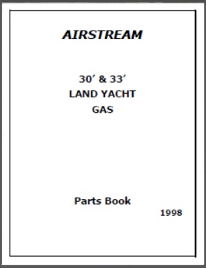 1998 Airstream Land Yacht Gas 30 33 Motorhome Parts Book