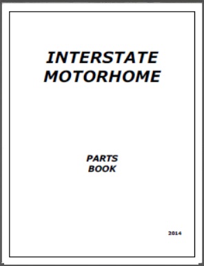 2014 Airstream Interstate Motorhome Parts Book